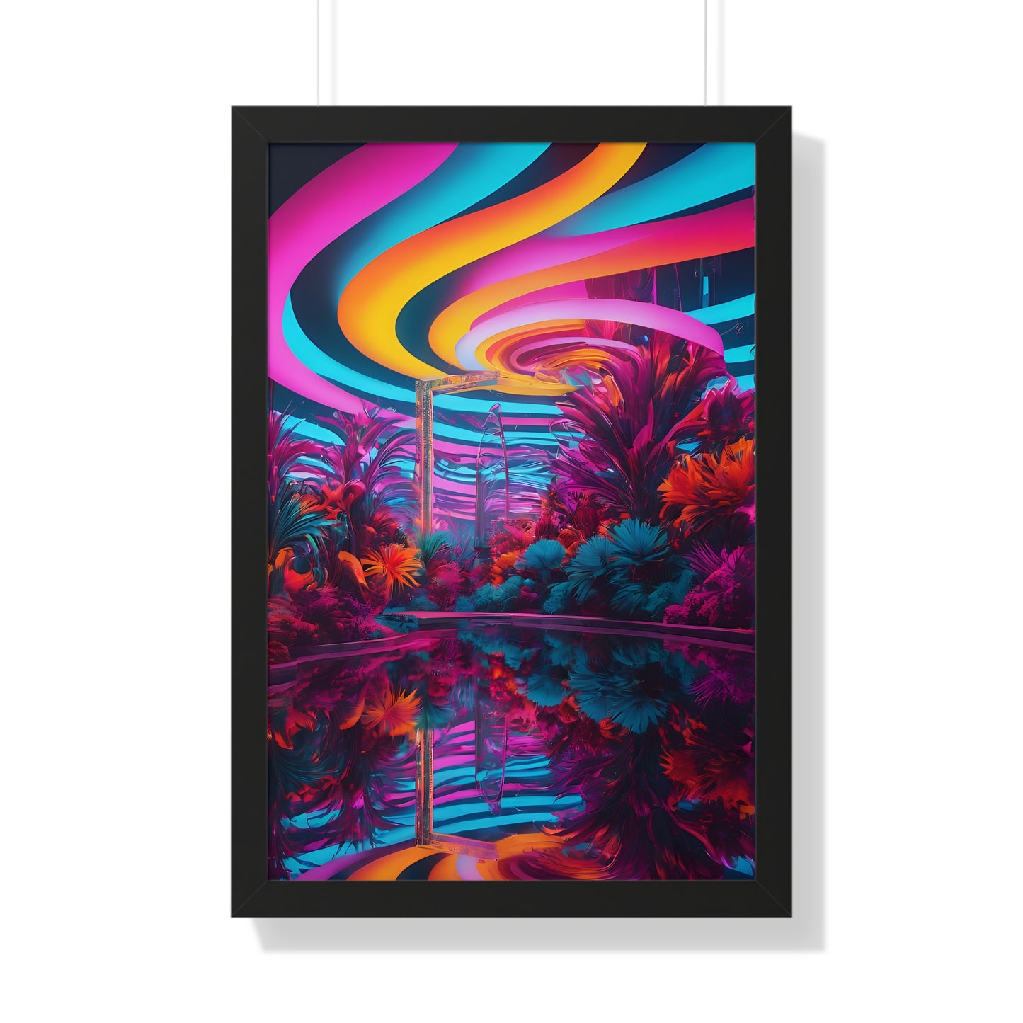 Psychedelic lobby Framed Vertical Poster