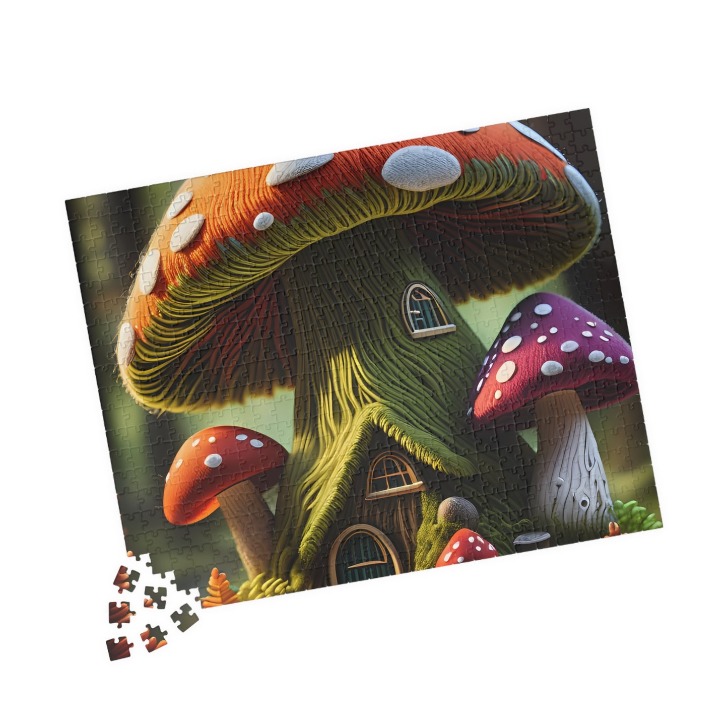 Mushroom cottage Puzzle (110, 252, 520, 1014-piece)