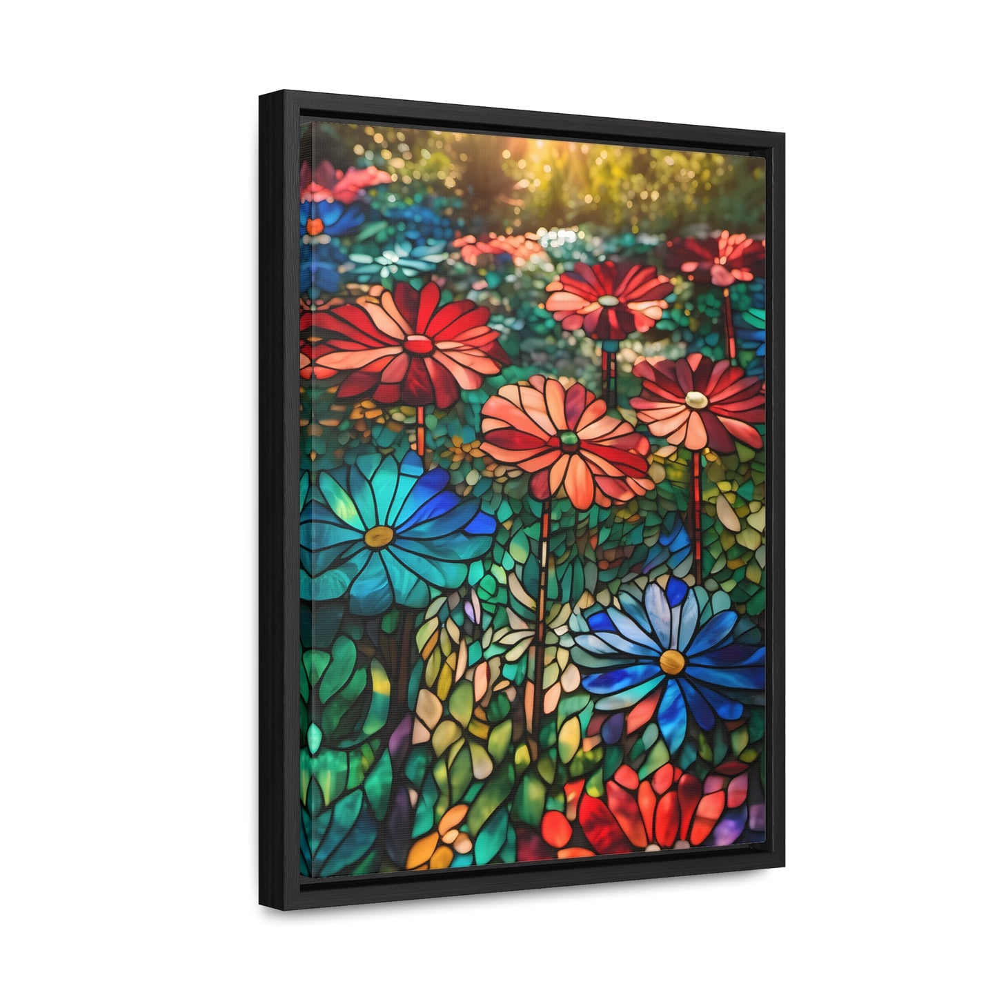 Stained glass garden Gallery Canvas Wraps, Vertical Frame