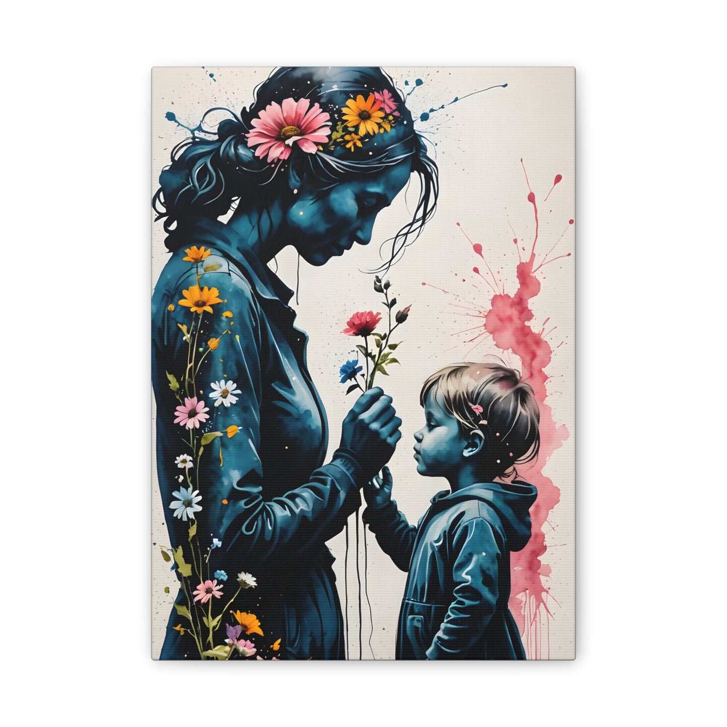 Stop and smell the flowers M&S Canvas Stretched, 0.75"