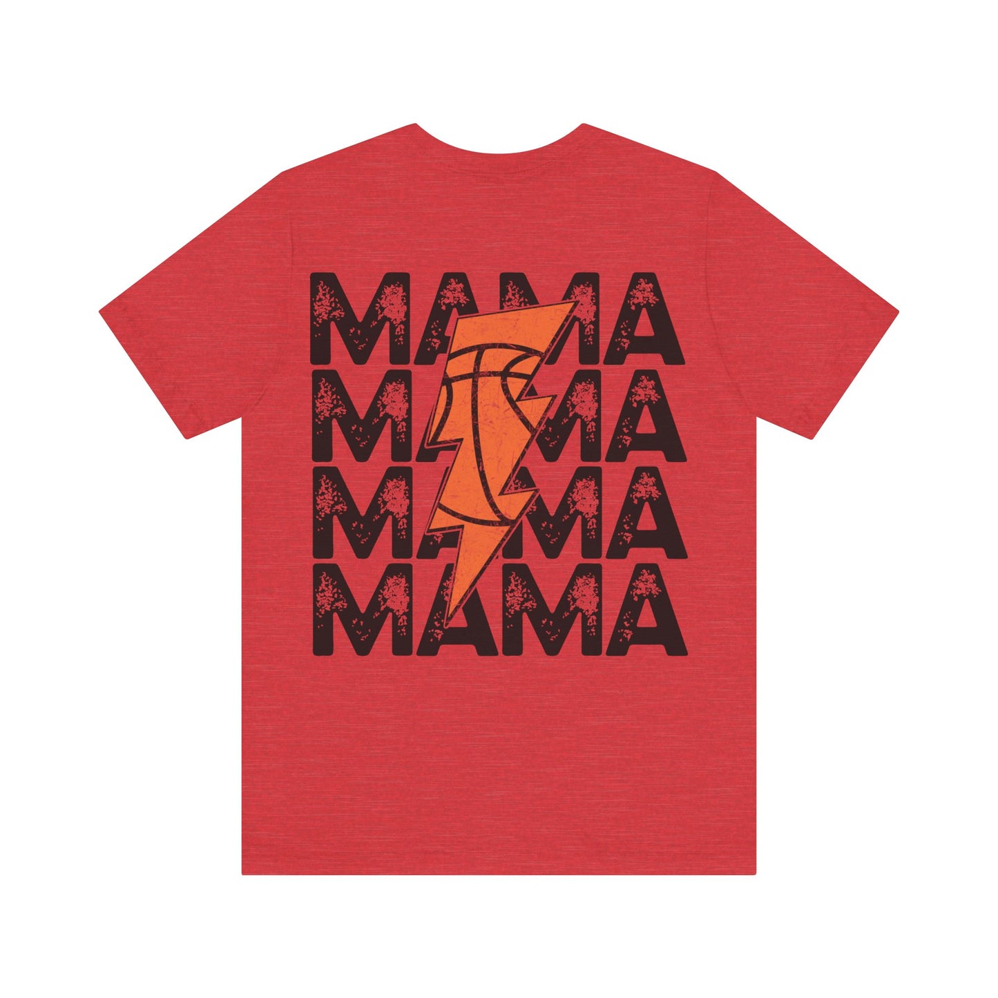 Distressed football mama Unisex Jersey Short Sleeve Tee