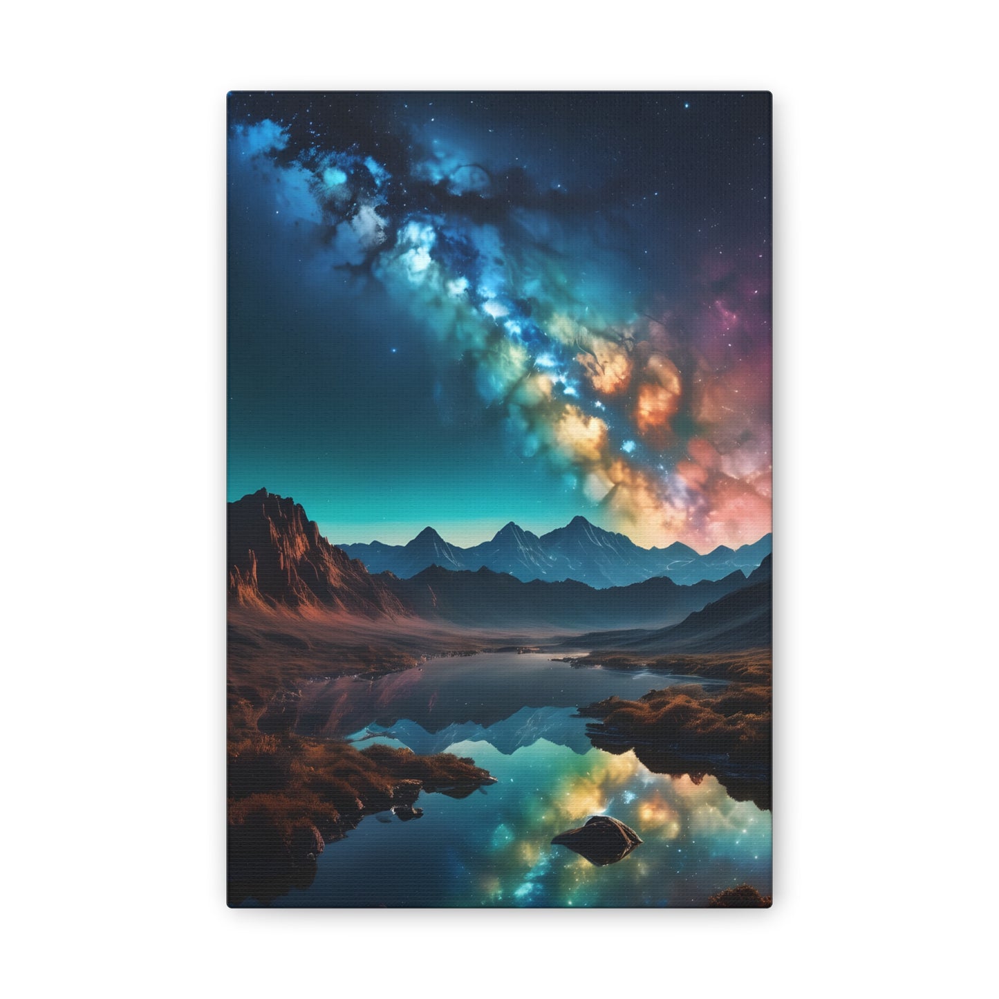 A milky wave scenic night Canvas Stretched, 0.75"