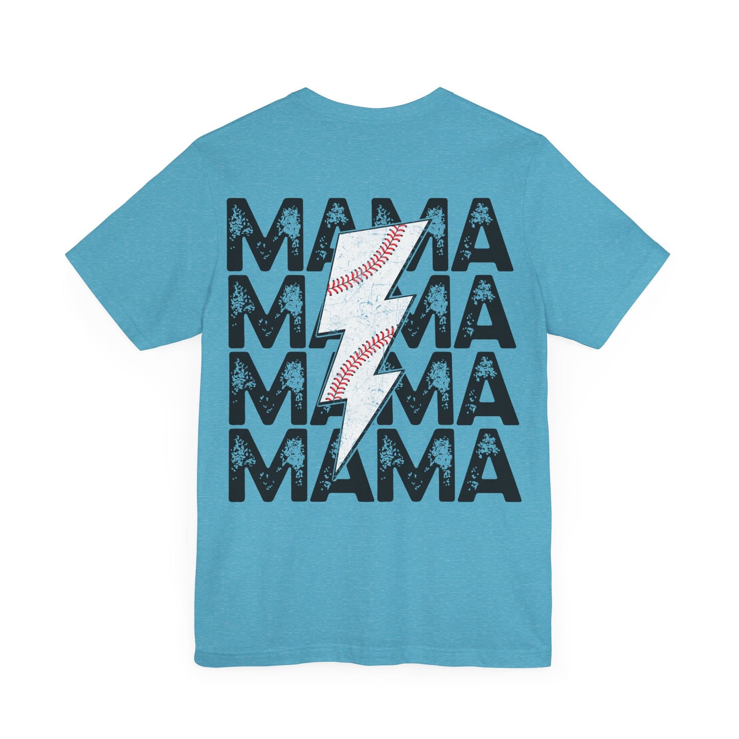 Distressed baseball mama Unisex Jersey Short Sleeve Tee