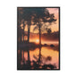 Lake sunset Gallery Canvas Wraps, Vertical Frame