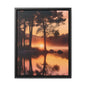 Lake sunset Gallery Canvas Wraps, Vertical Frame