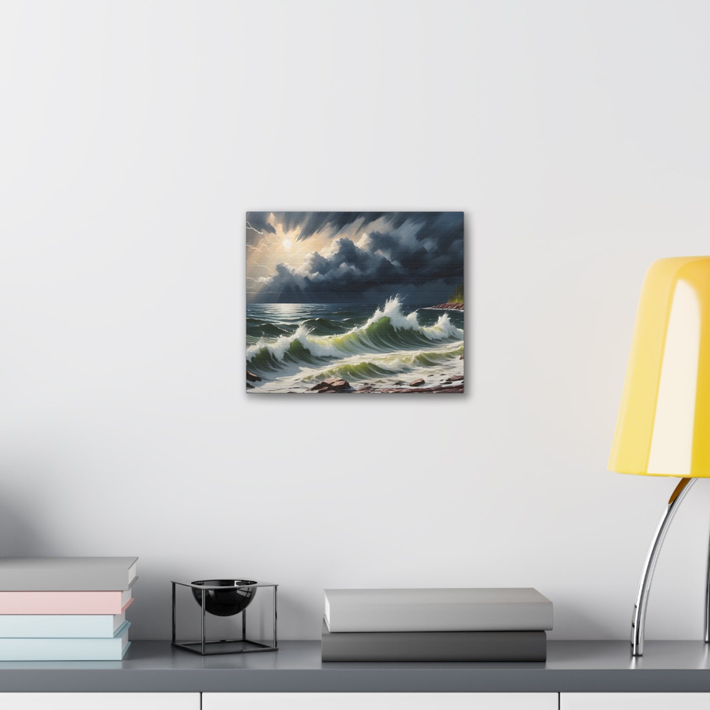 A Lake Superior storm Canvas Stretched, 0.75"