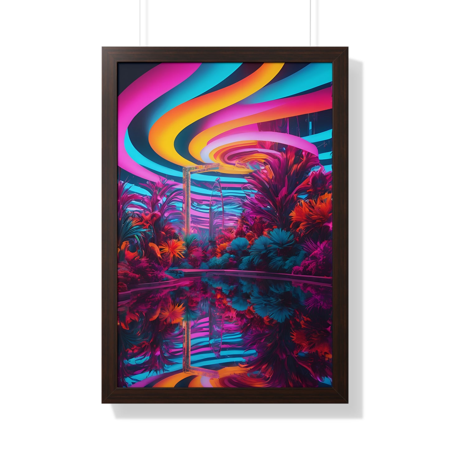 Psychedelic lobby Framed Vertical Poster