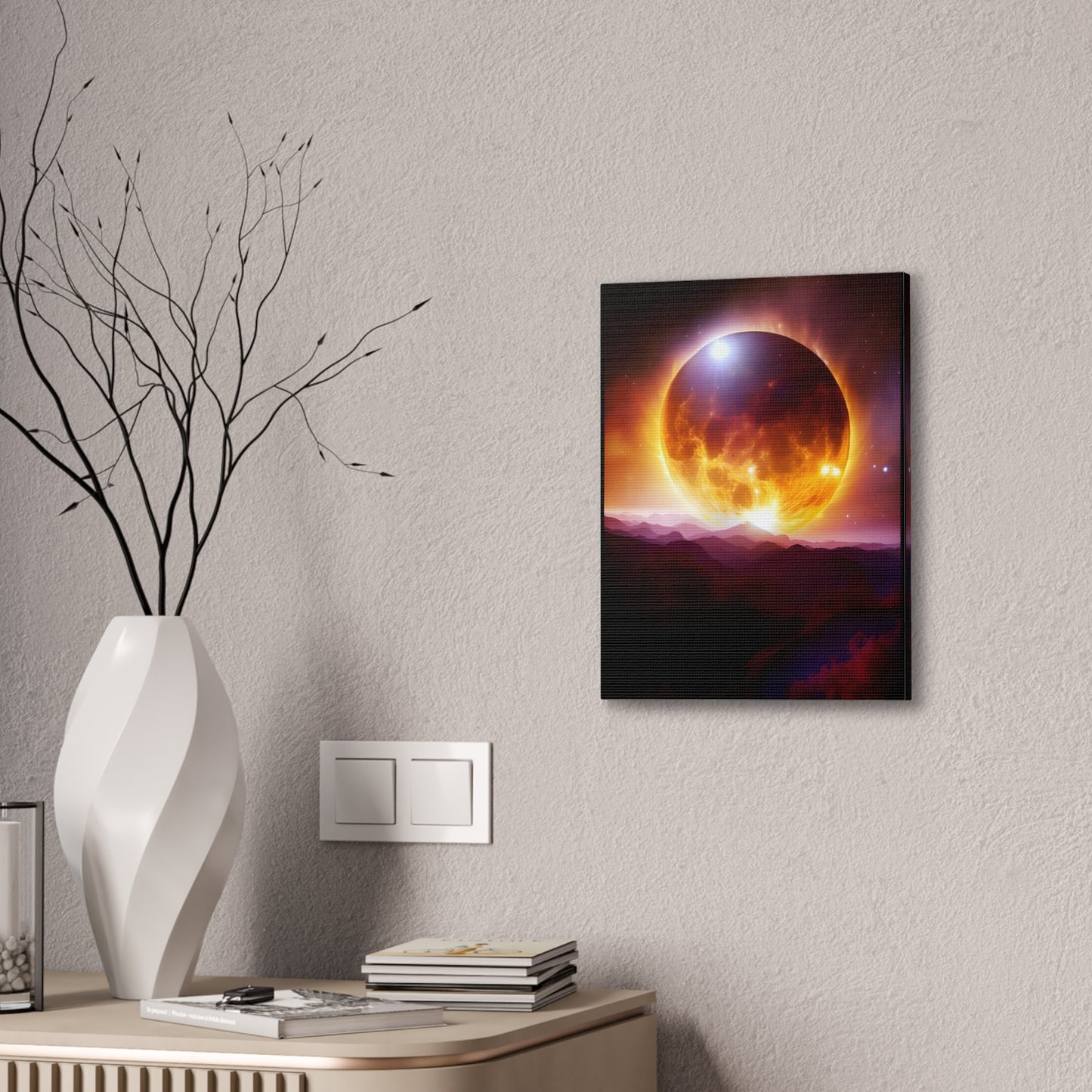 Total eclipse Canvas Stretched, 0.75"