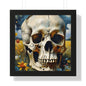 Starry night skull Framed Vertical Poster