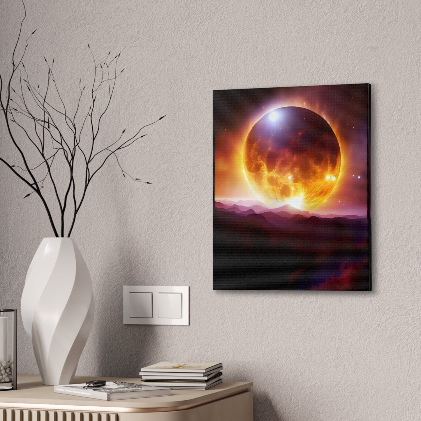 Total eclipse Canvas Stretched, 0.75"