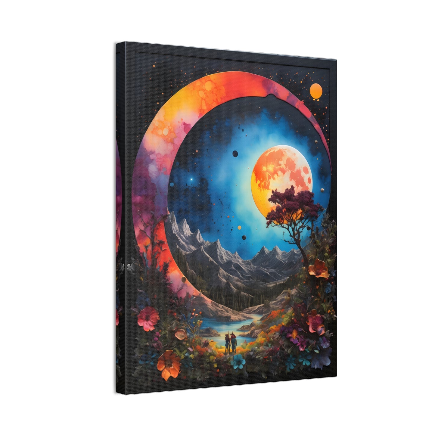 A painted surreal night Canvas Stretched, 0.75"