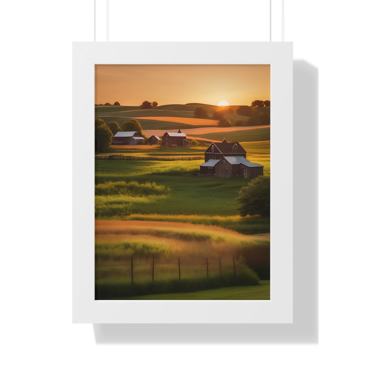 Farmhouse framed poster