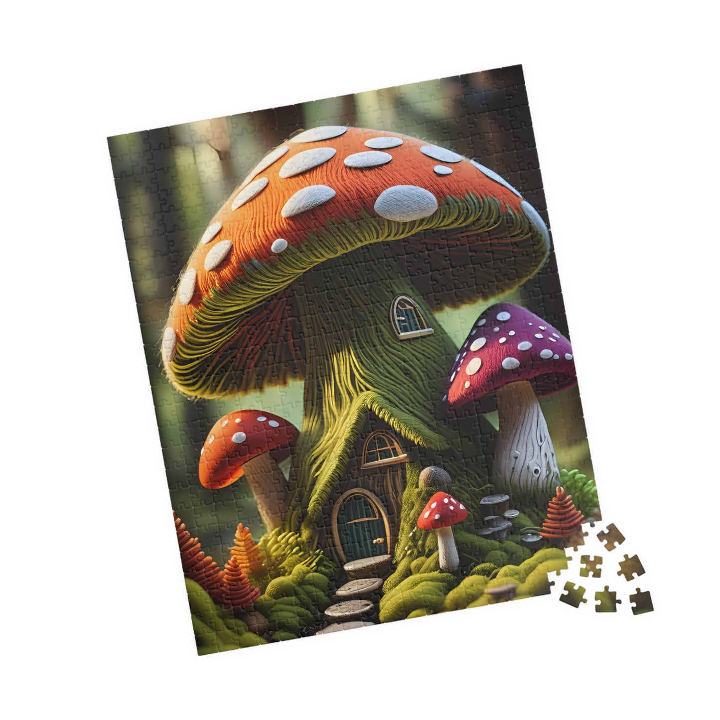 Mushroom cottage Puzzle (110, 252, 520, 1014-piece)