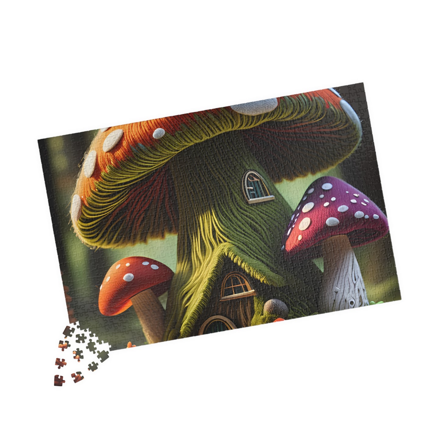 Mushroom cottage Puzzle (110, 252, 520, 1014-piece)