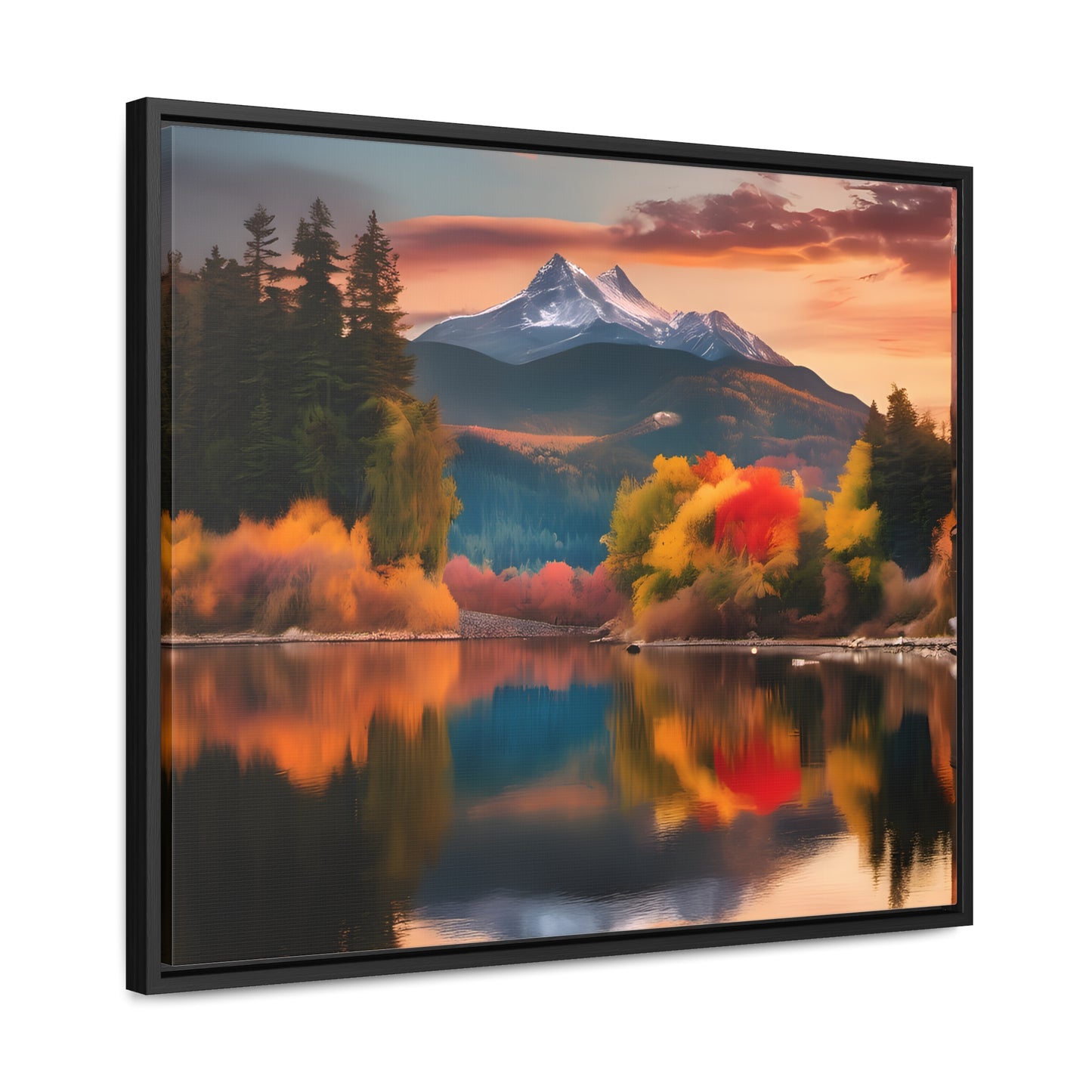 Scenic Mountain View.Gallery Canvas Wraps, Horizontal Frame