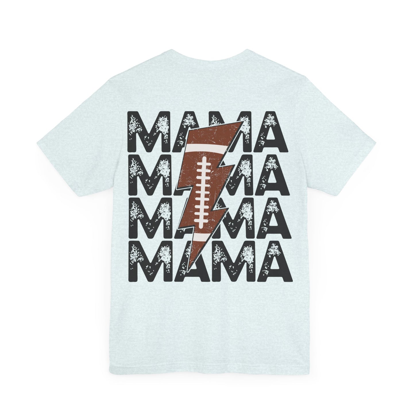 Distressed football mama Unisex Jersey Short Sleeve Tee