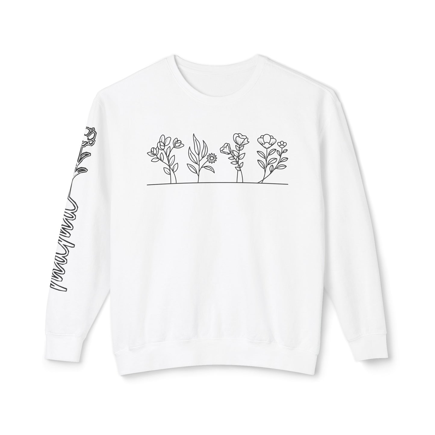 Wildflower Mama Unisex Lightweight Crewneck Sweatshirt