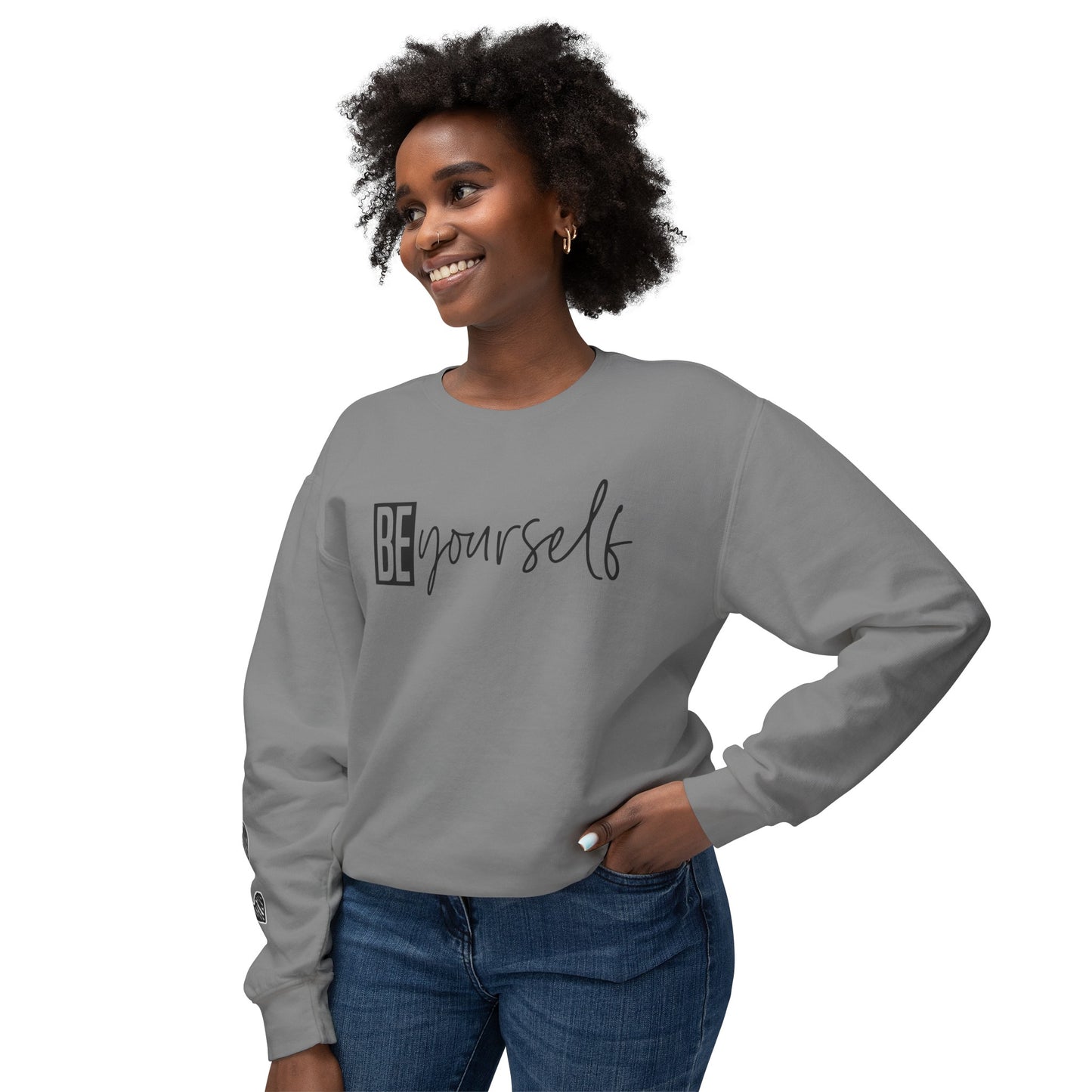 Be yourself Unisex Lightweight Crewneck Sweatshirt