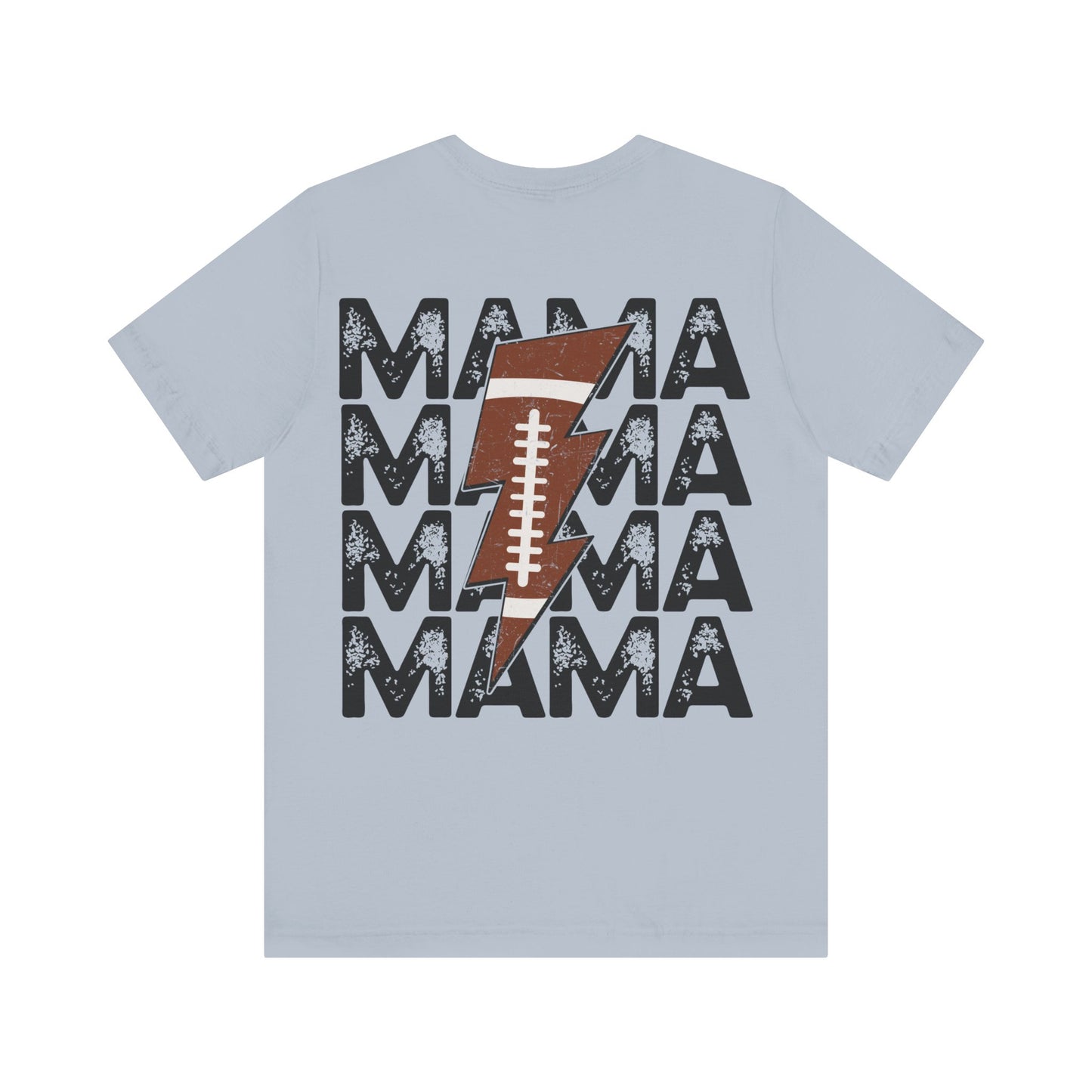 Distressed football mama Unisex Jersey Short Sleeve Tee