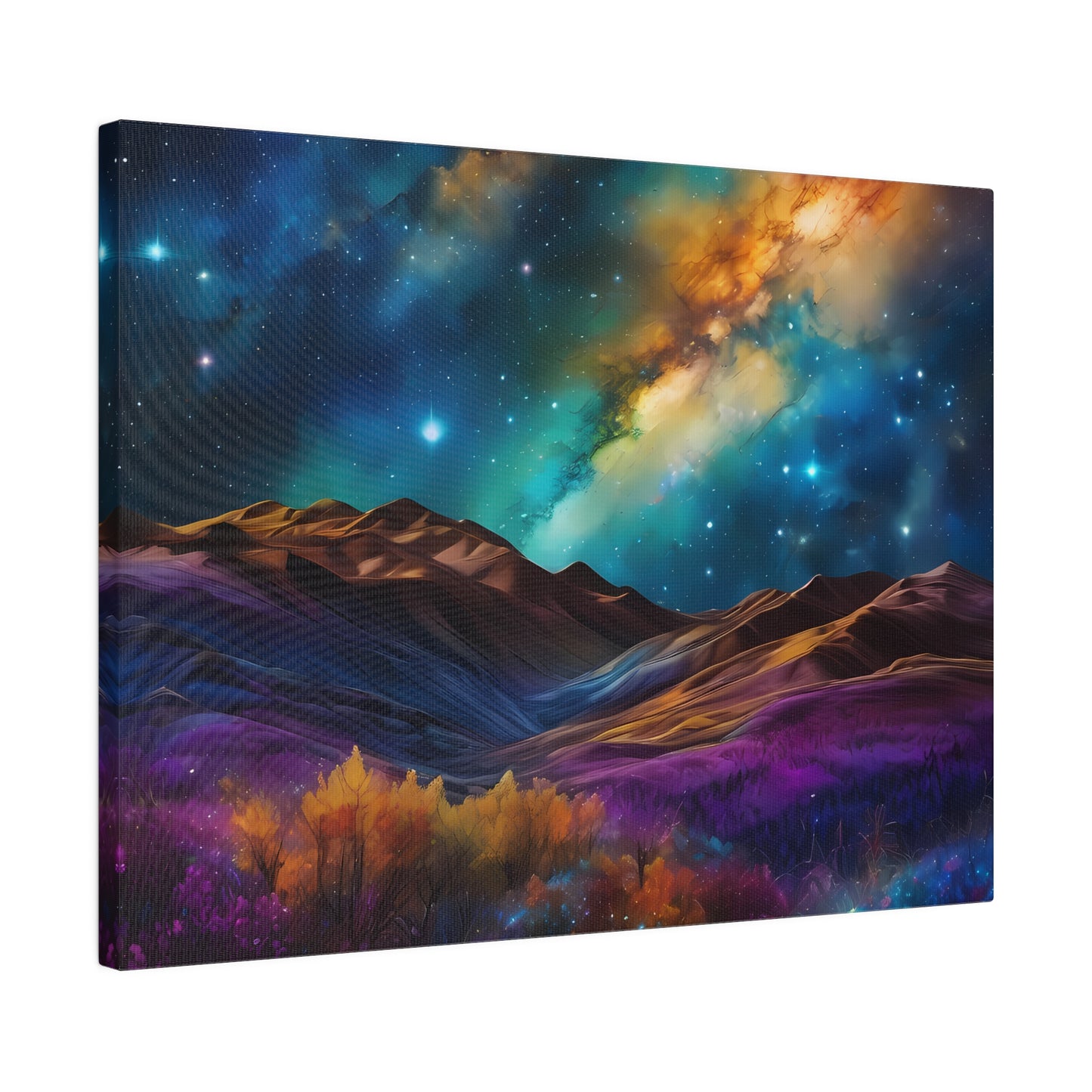 Alcohol ink starry scapes Matte Canvas, Stretched, 0.75"