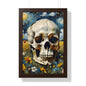 Starry night skull Framed Vertical Poster