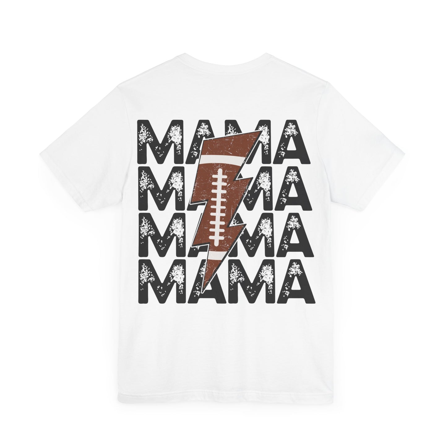 Distressed football mama Unisex Jersey Short Sleeve Tee