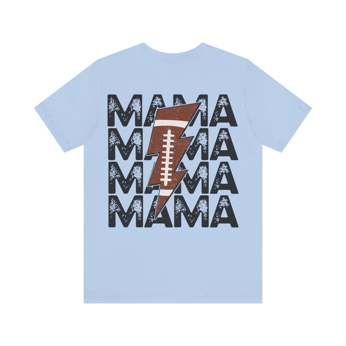 Distressed football mama Unisex Jersey Short Sleeve Tee