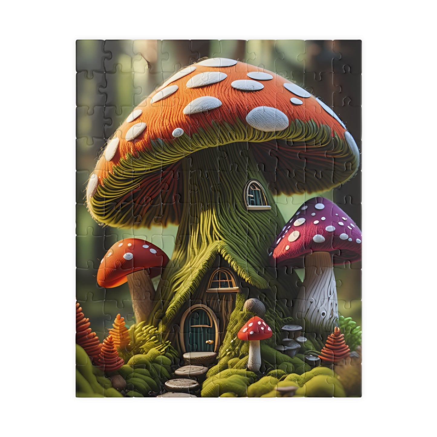 Mushroom cottage Puzzle (110, 252, 520, 1014-piece)