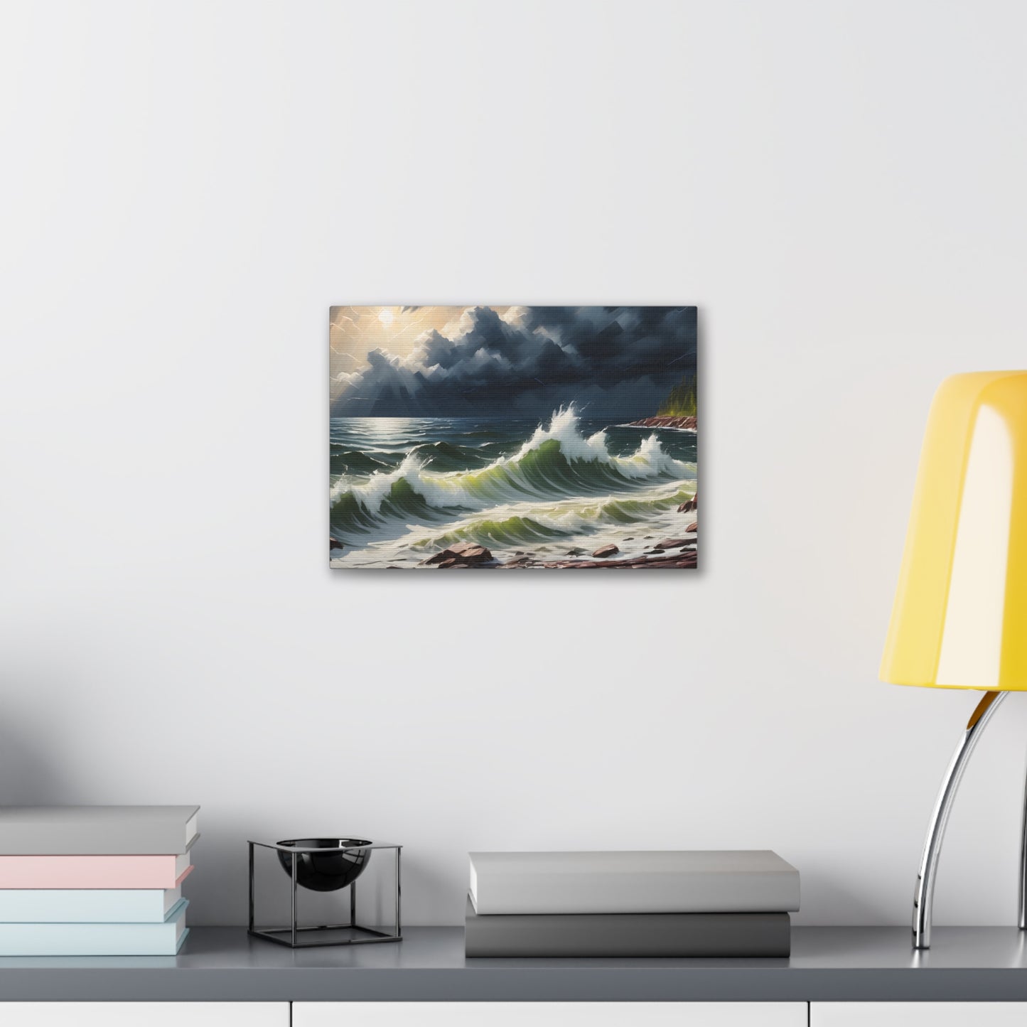 A Lake Superior storm Canvas Stretched, 0.75"