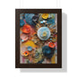 Paper flowers 4 Framed Vertical Poster