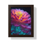 Smokey Peony Framed Vertical Poster