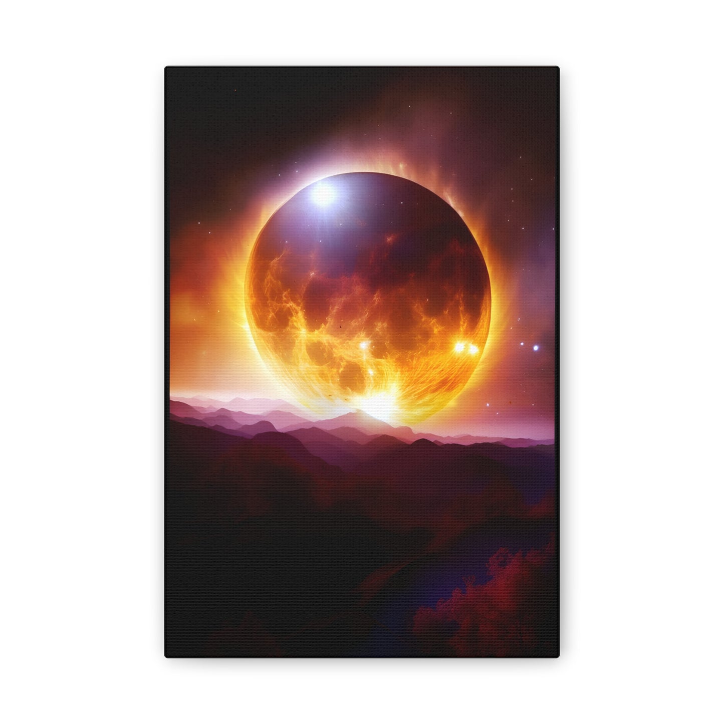 Total eclipse Canvas Stretched, 0.75"