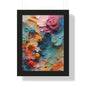 Paper flower pastel 1 Framed Vertical Poster