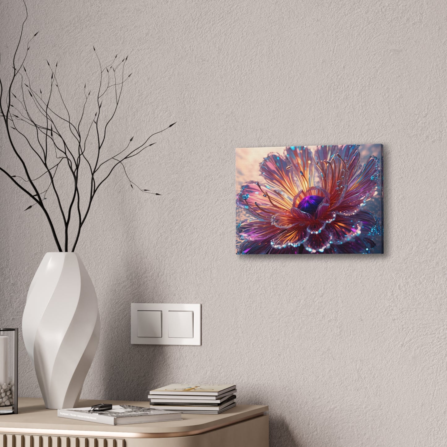 Fiber optic flower 2 Canvas Stretched, 0.75"