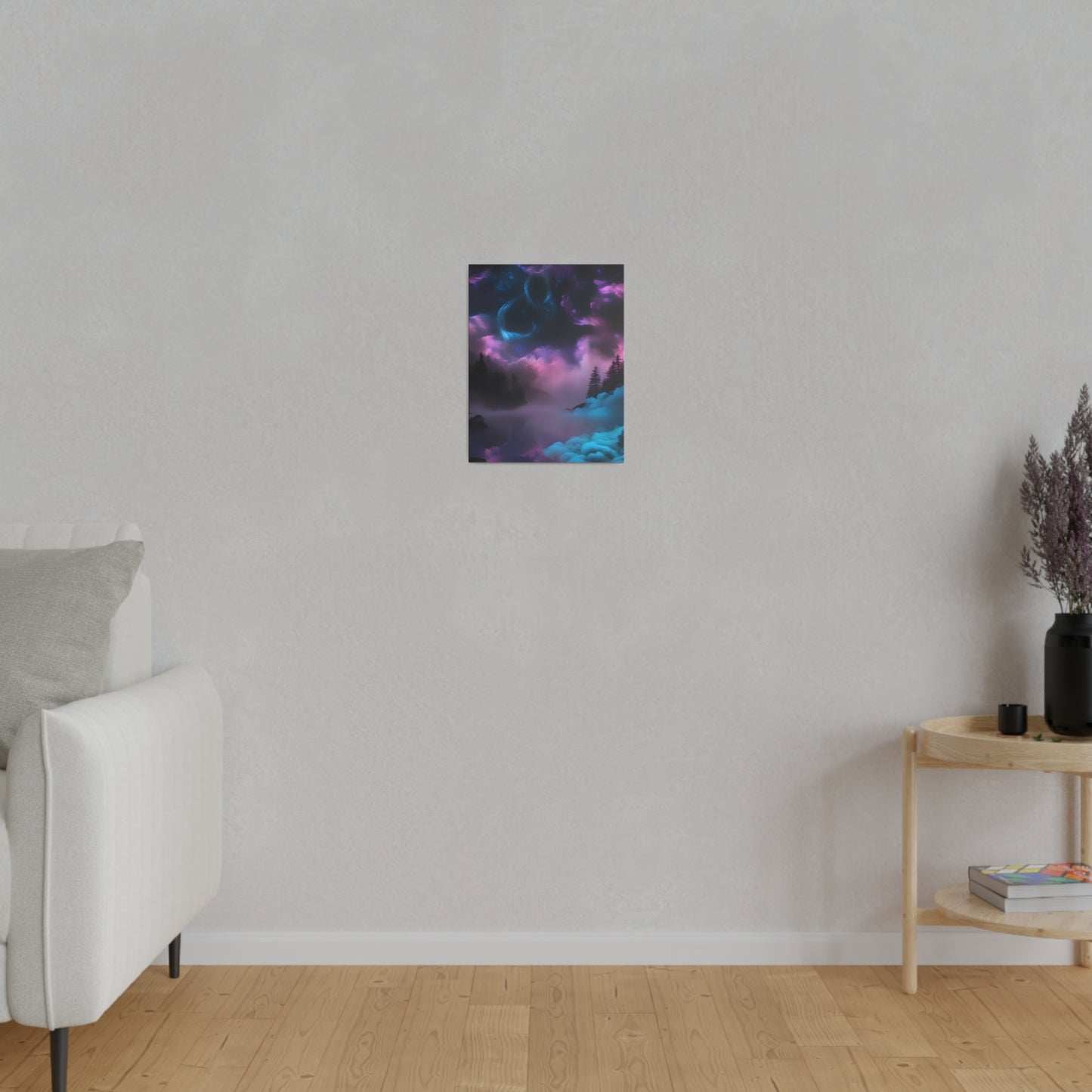 Alcohol ink mystic night Matte Canvas, Stretched, 0.75"