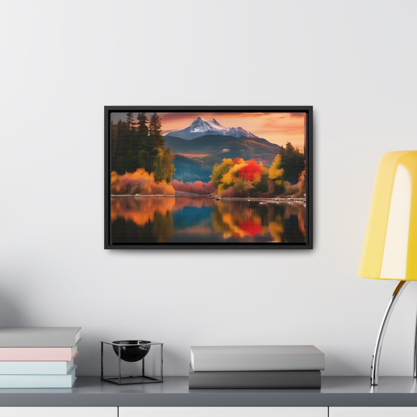 Scenic Mountain View.Gallery Canvas Wraps, Horizontal Frame