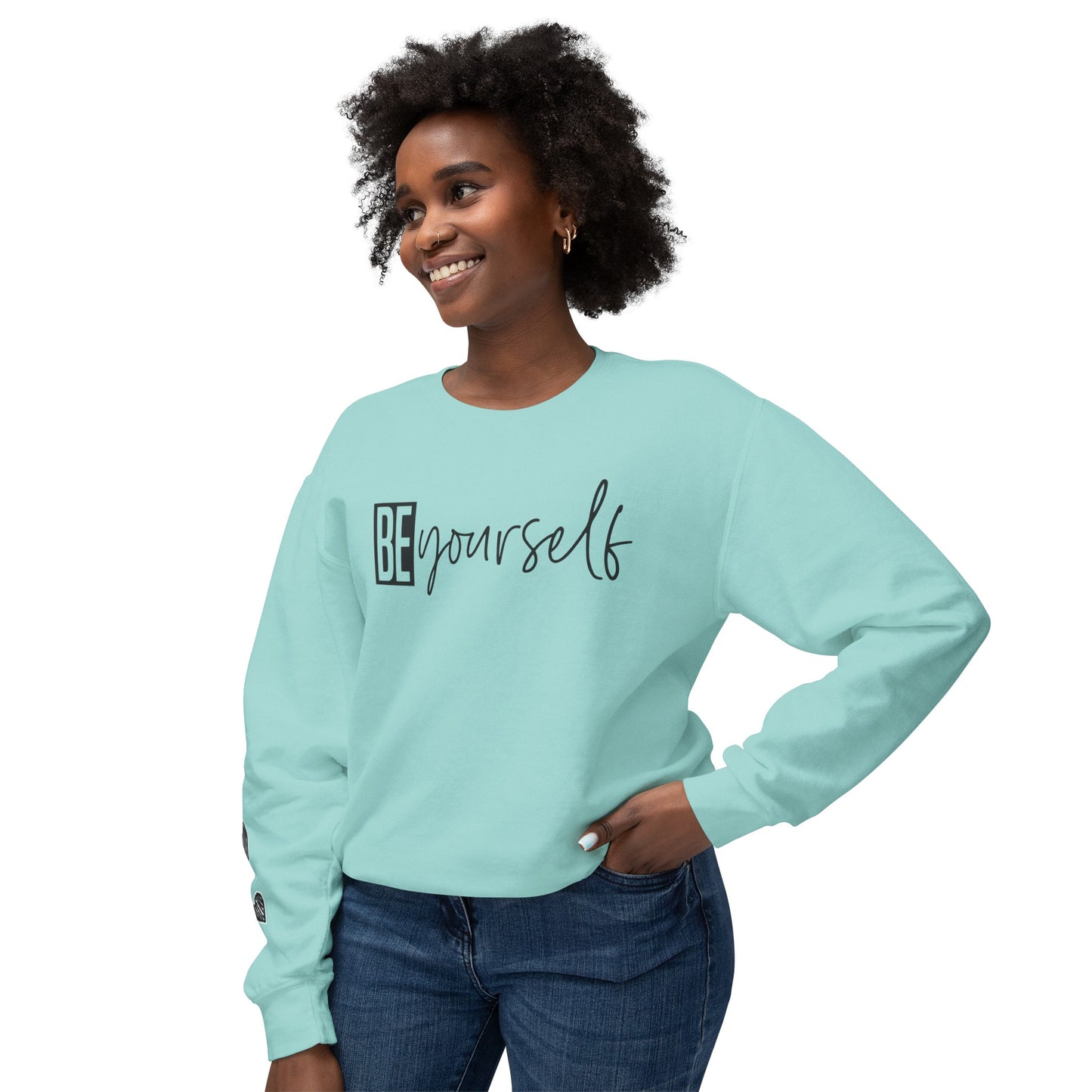 Be yourself Unisex Lightweight Crewneck Sweatshirt