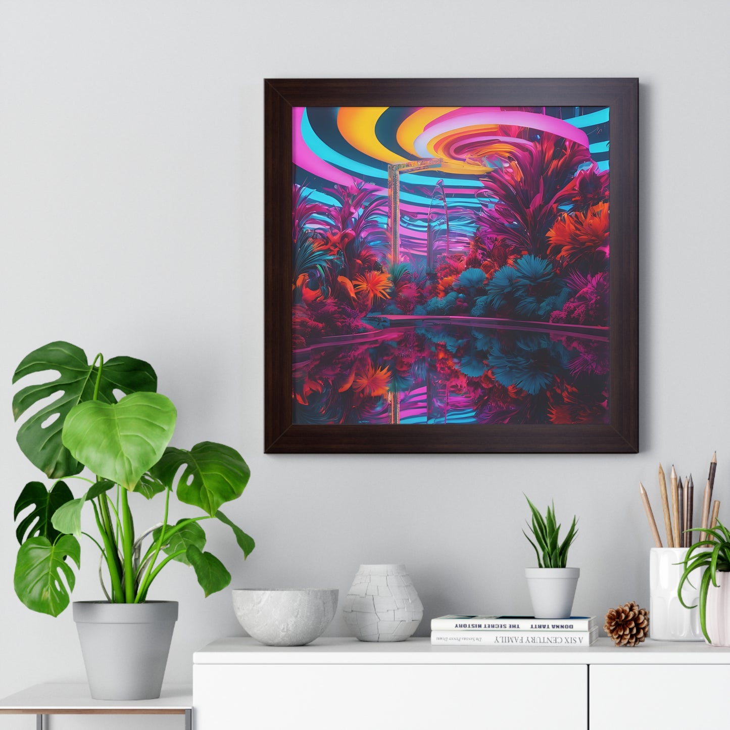 Psychedelic lobby Framed Vertical Poster