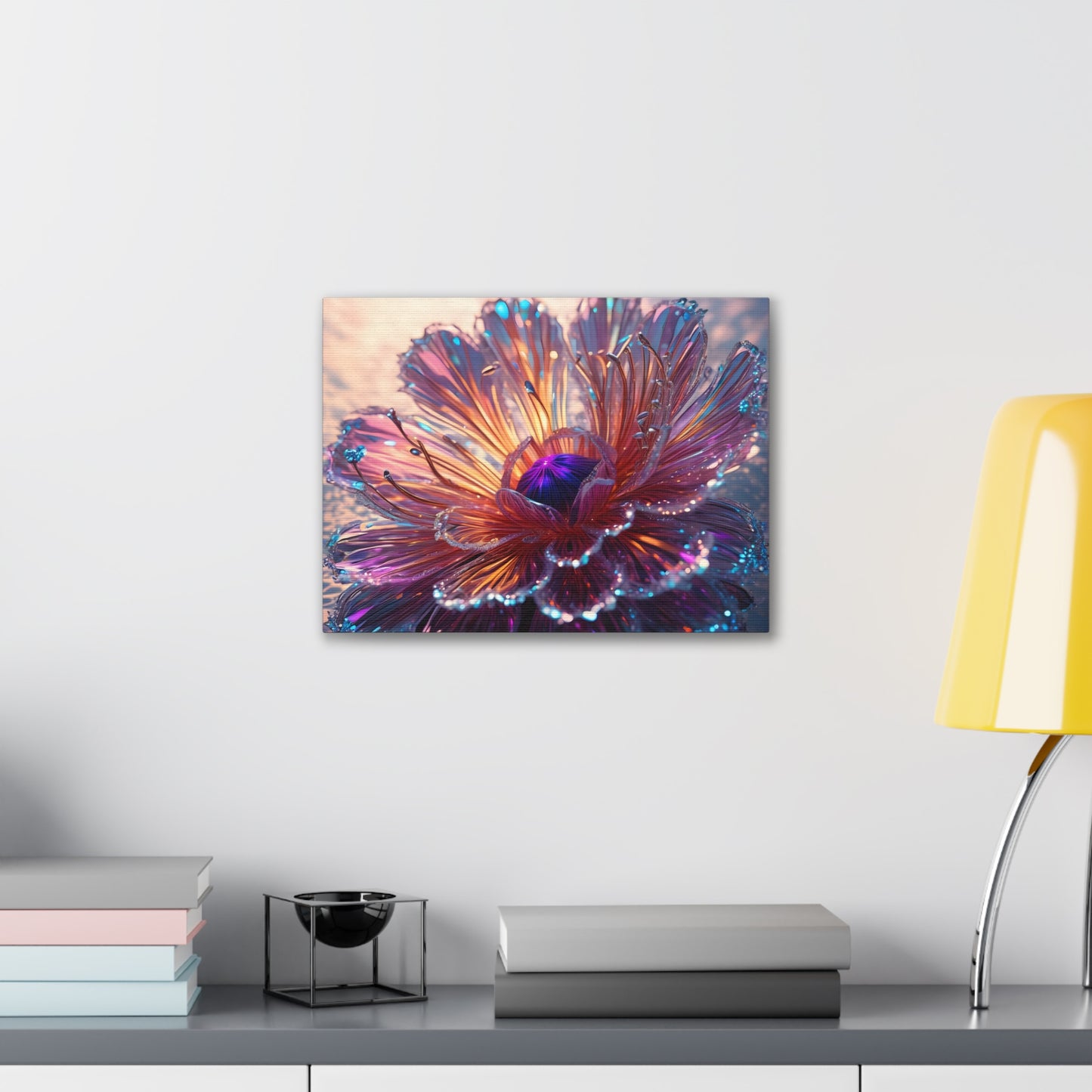 Fiber optic flower 2 Canvas Stretched, 0.75"