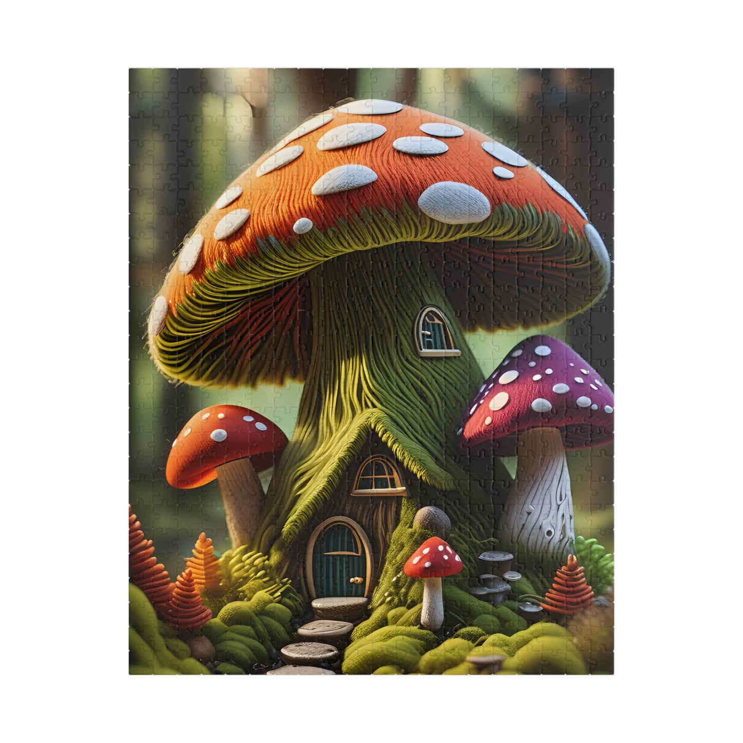 Mushroom cottage Puzzle (110, 252, 520, 1014-piece)