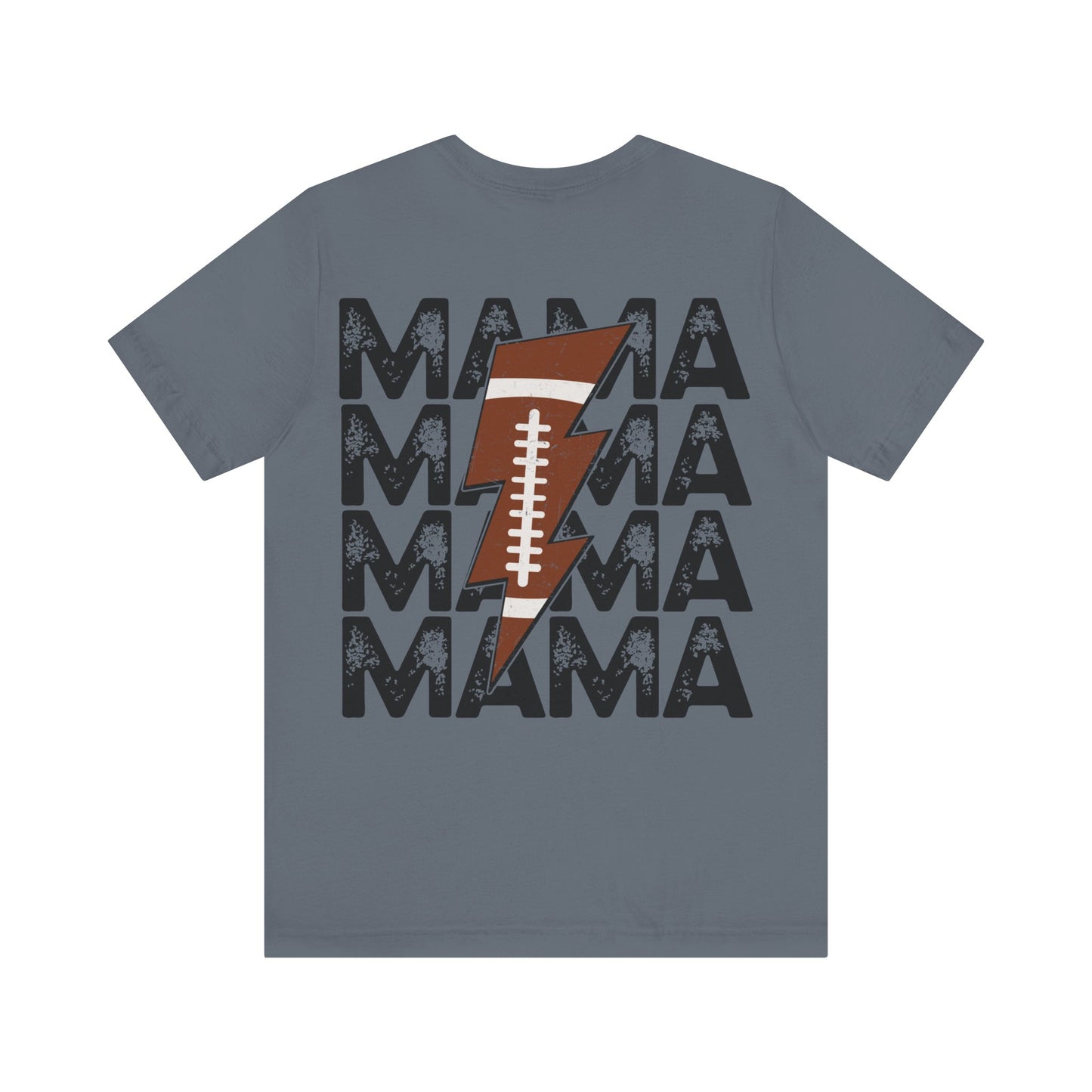 Distressed football mama Unisex Jersey Short Sleeve Tee