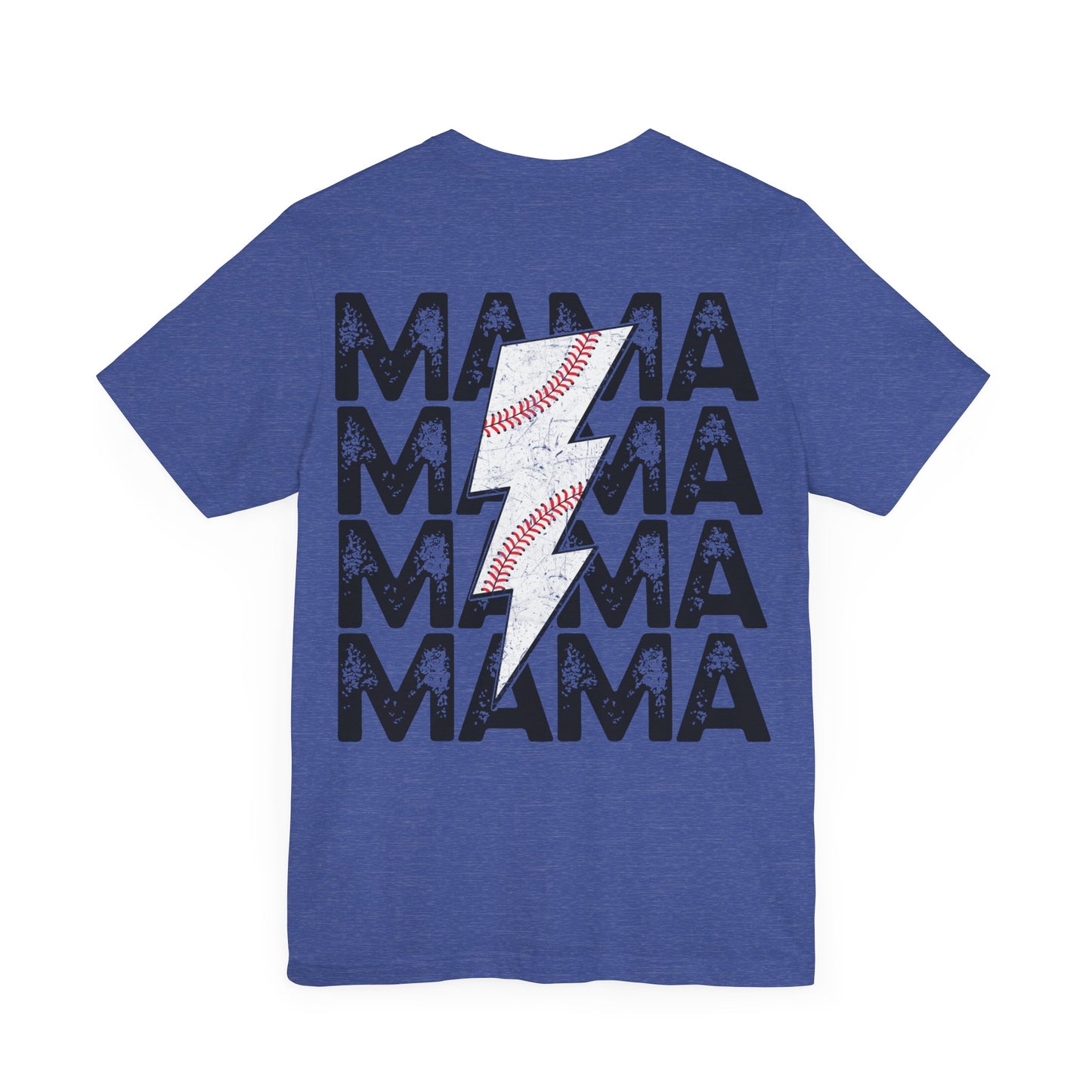 Distressed baseball mama Unisex Jersey Short Sleeve Tee