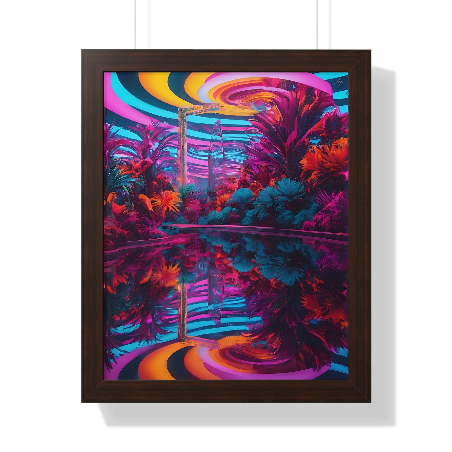 Psychedelic lobby Framed Vertical Poster