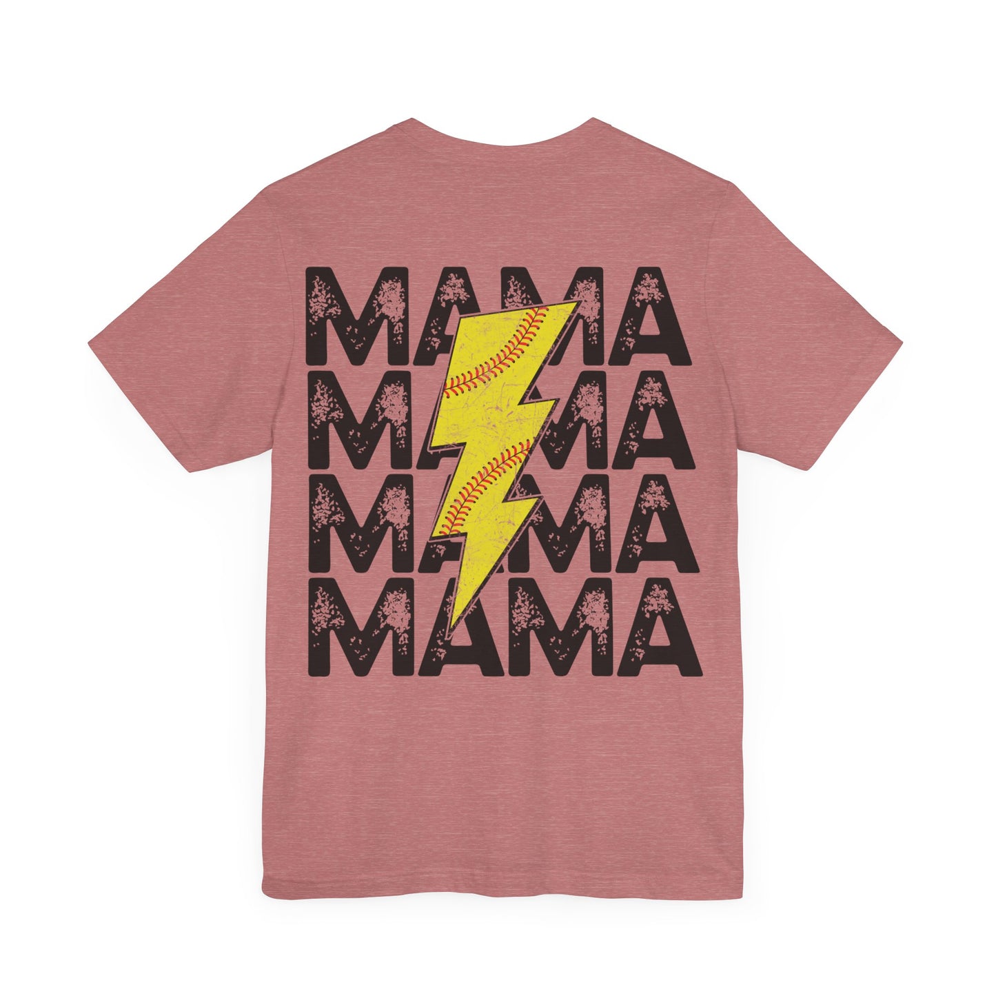 Distressed Softball mama Unisex Jersey Short Sleeve Tee