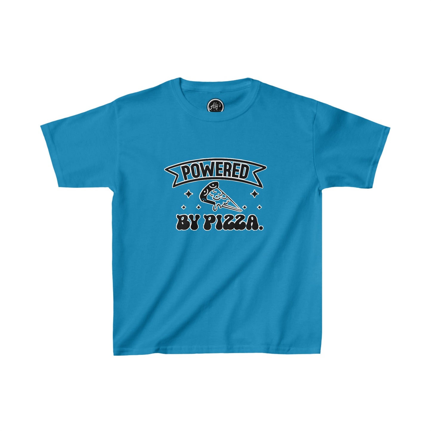 Powered by pizza Kids Heavy Cotton™ Tee