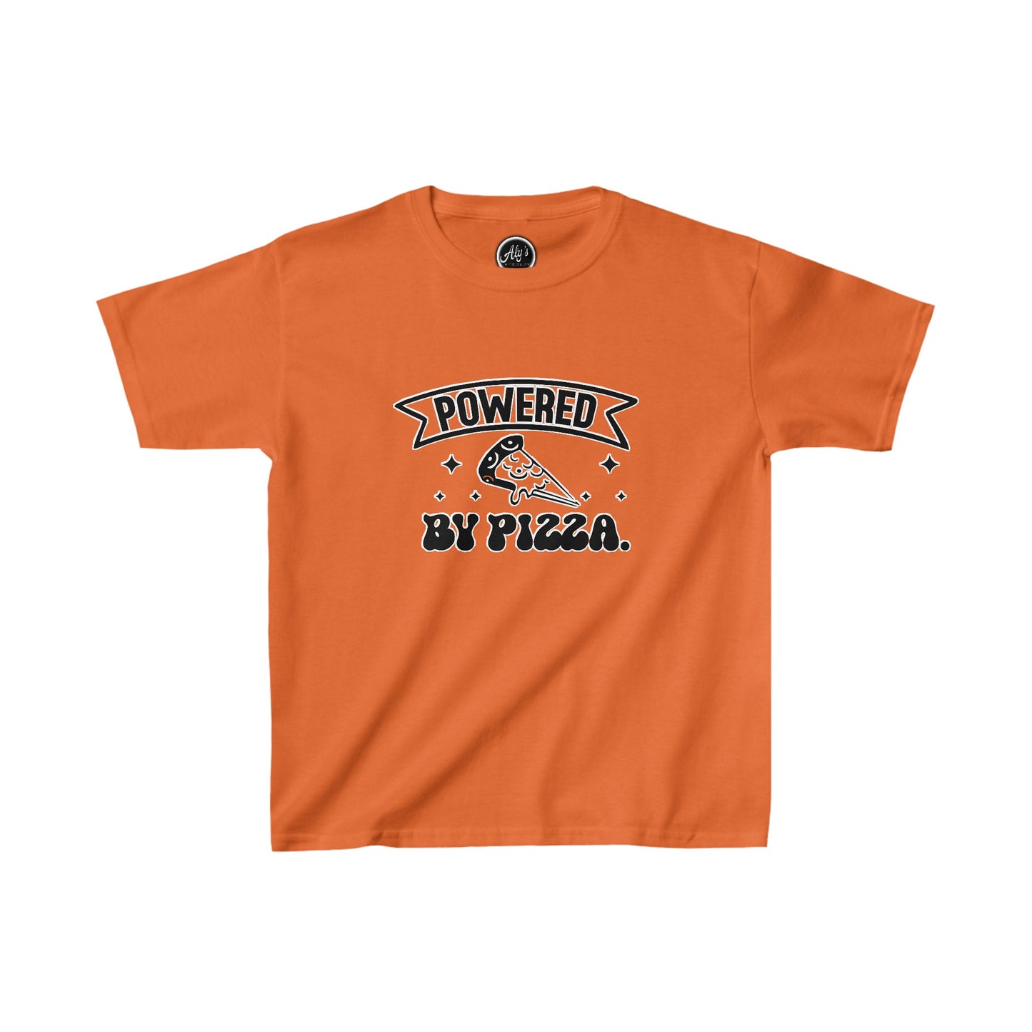 Powered by pizza Kids Heavy Cotton™ Tee