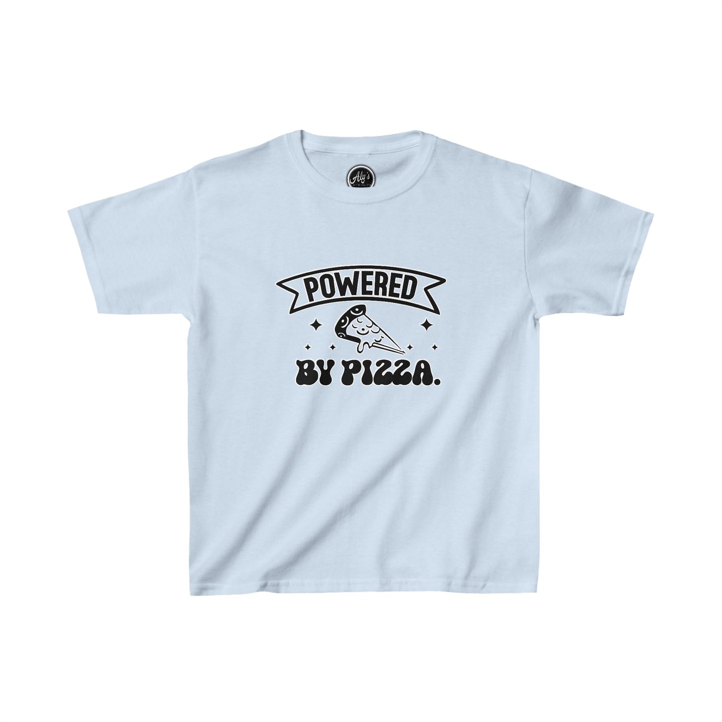 Powered by pizza Kids Heavy Cotton™ Tee