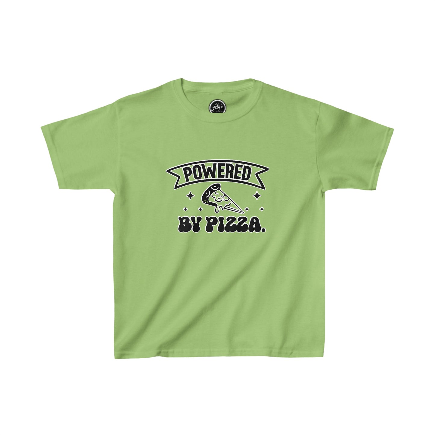 Powered by pizza Kids Heavy Cotton™ Tee