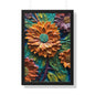 Pallet knife flowers Matte Vertical Posters