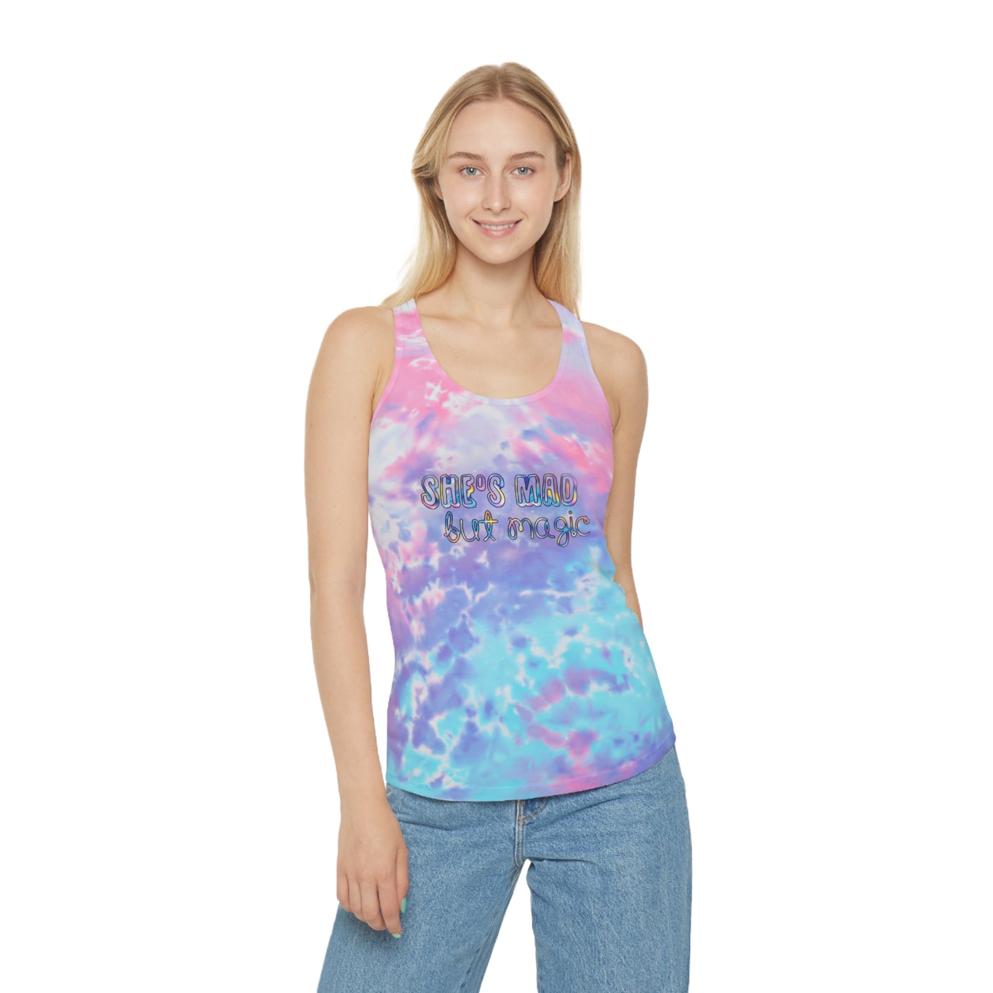 Mad but magic Tie Dye Racerback Tank Top